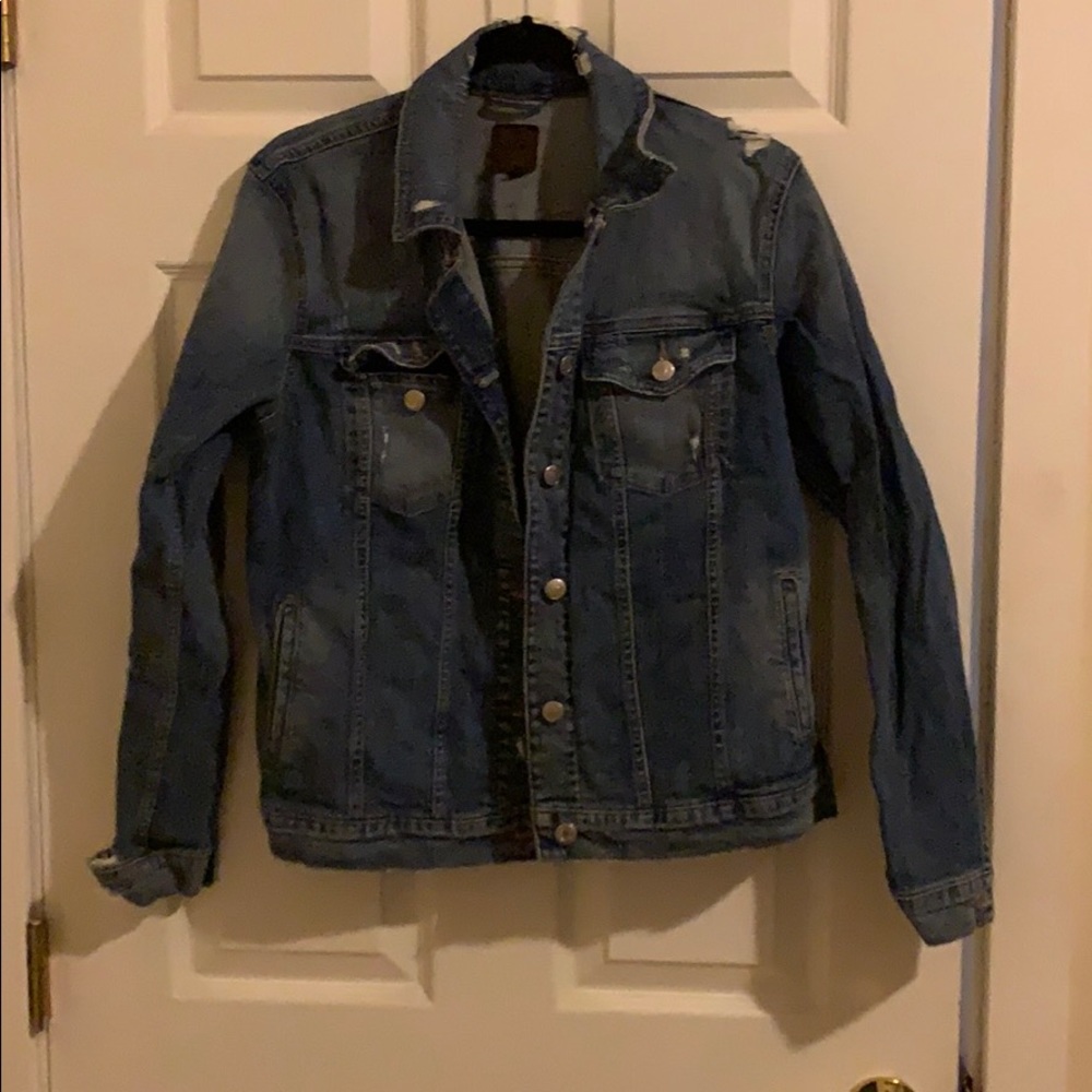 Joe’s distressed boxy denim jacket